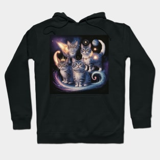 Celestial Cat Odyssey Hoodie